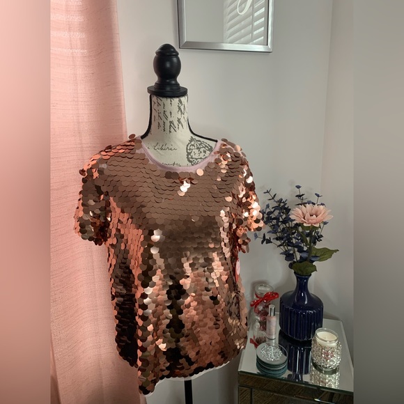 NWT Anthropologie/Eva Franco Aja Sequined Party Top Size S - Picture 4 of 8